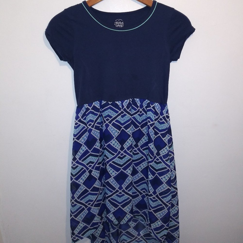 Faded Glory- Blue Dress Large